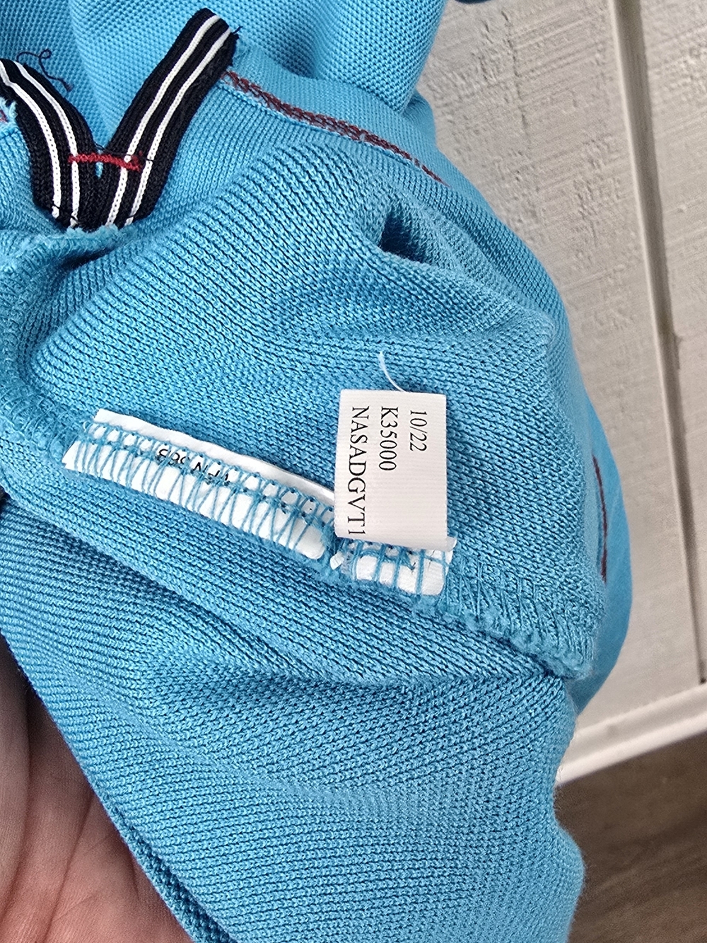 Nautica Mens XXL Aqua Blue Performance Deck Polo Shirt Contrast Trim Classic Fit - Picture 3 of 9